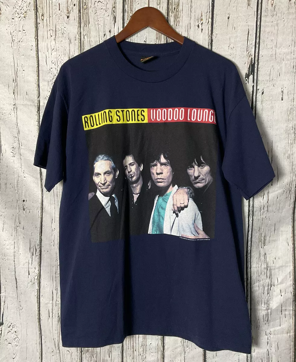 Authentic Vintage 90s Rolling Stones Voodoo Lounge Budweiser Tour 94/95 XL  Navy