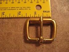 1 1/4" Solid Brass End Bar Roller Buckles Pack Of 5