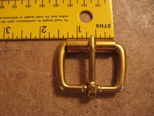 1 1/4" Solid Brass End Bar Roller Buckles (Pack Of 5)