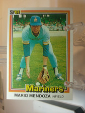 1981 Donruss Baseball Card    #45 - Mario Mendoza - Seattle Mariners    (97830)