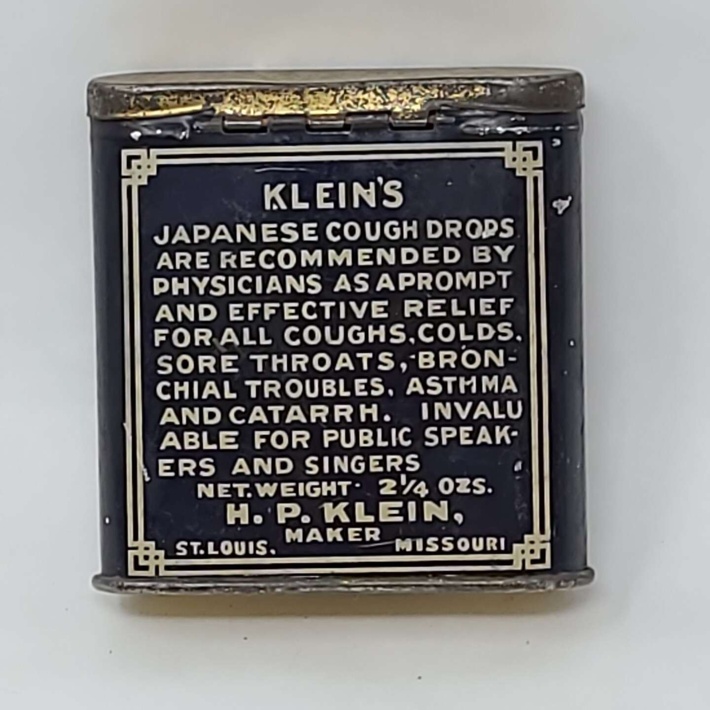 Vintage Klein's Japanese Cough Drops Dragon Tin Rare eBay