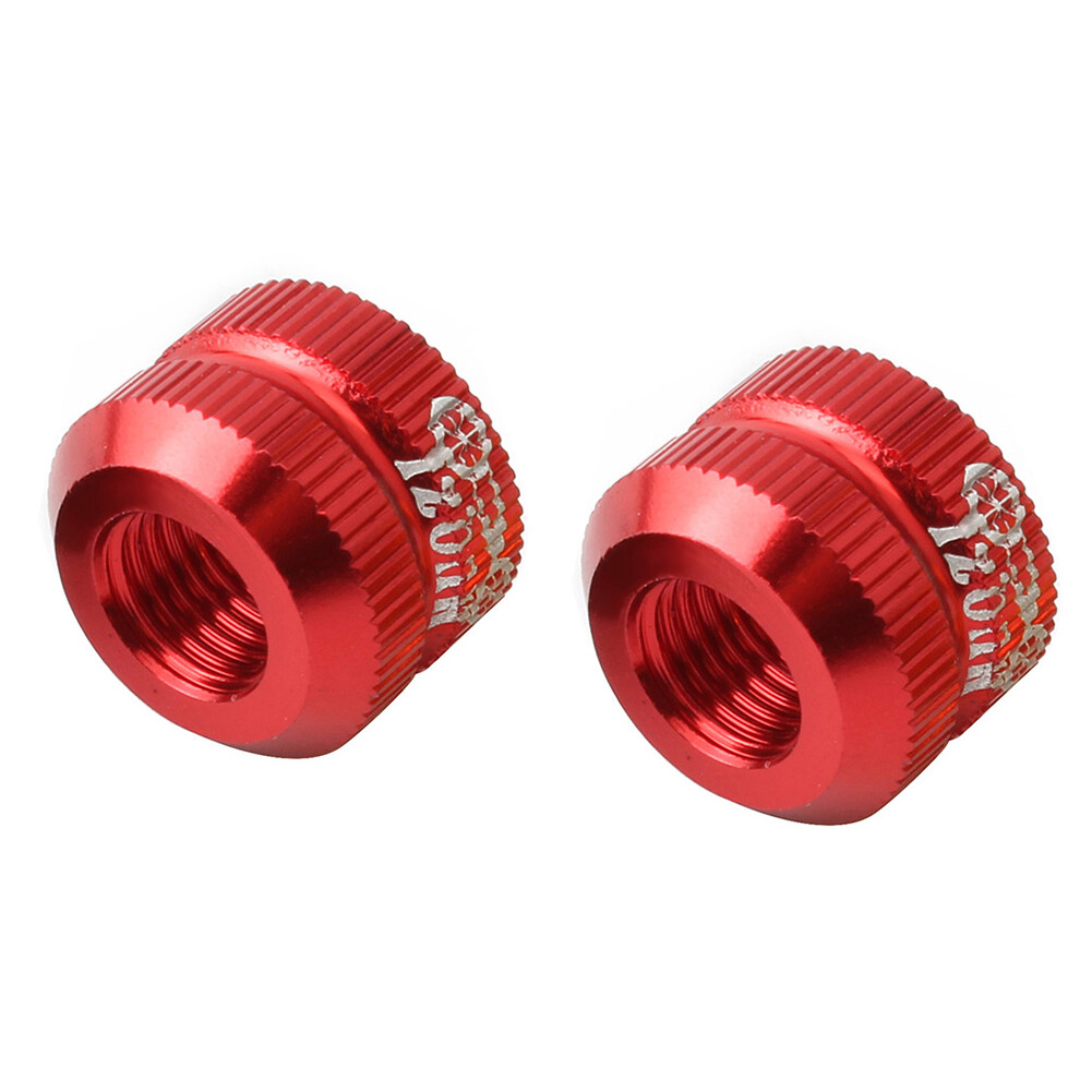 Bike Vacuum Tire Mouth Cycling Inner Tube Valve Nozzle Lock Caps (Red