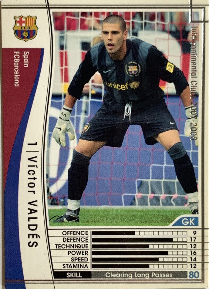 wccfカード Victor Valdes WCCF PANINI soccer card Japan sports 289/336