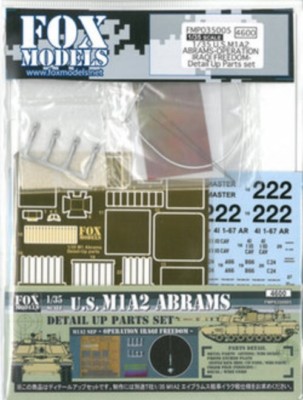 FOX MODELS 1/35 U.S.M1A2 Abrams Operation Iraqi Freedom Detail Up Parts Set