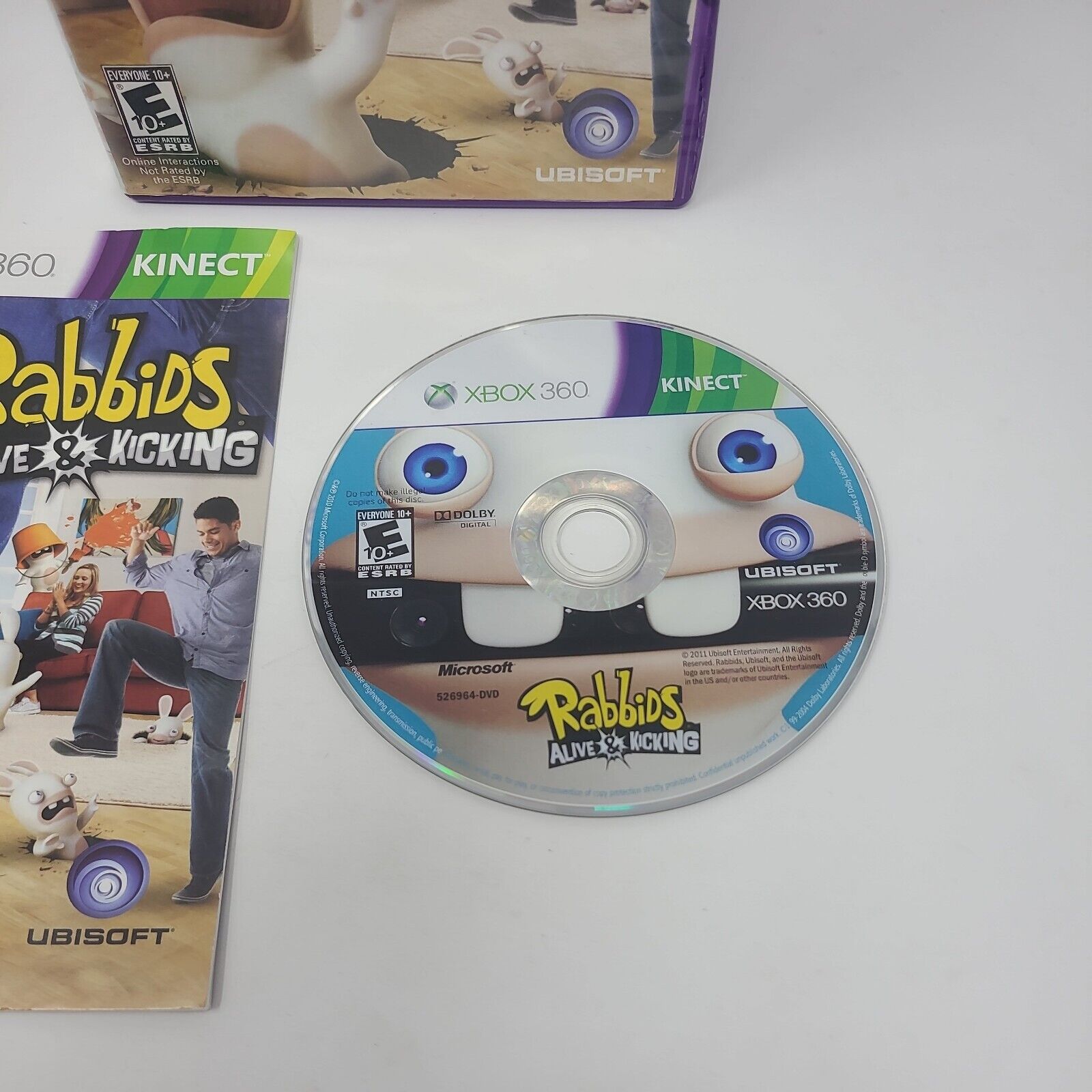 Jogo Rabbids E Kicking Xbox 360 Kinect Midia Fisica no Shoptime