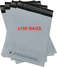 Grey Mailing Bags 4.5" x 7" Poly Postage Bag Self Seal Envelopes RECYCLED ECO