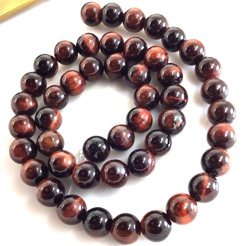 10 color Tiger eye Round Loose Beads 15" 4 6mm 8 10 12 16 18 Gold Pink Red Blue - Picture 38 of 115