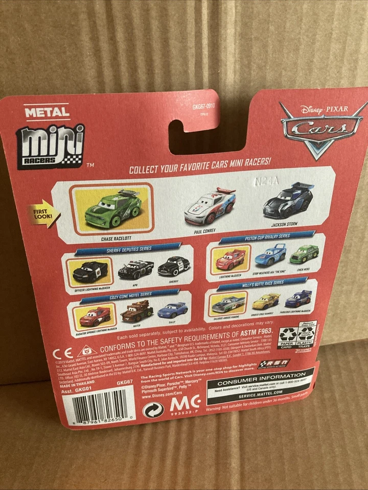 DISNEY CARS мини гонщиков набор из 3 - Chase Racelott, Пол Конрев и Джексон Storm - Изображение 2 из 2