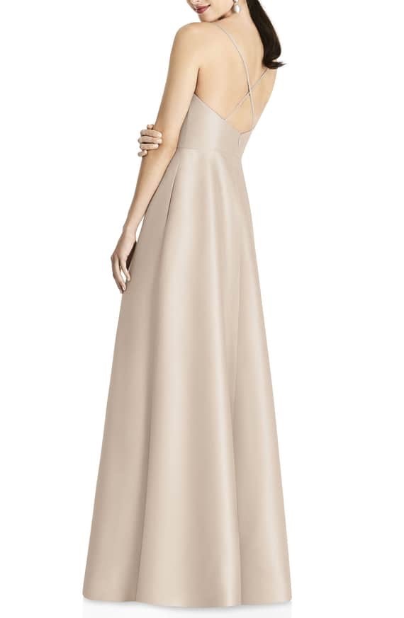 alfred sung boat-neck a-line dress Alfred Sung D868 main image 0