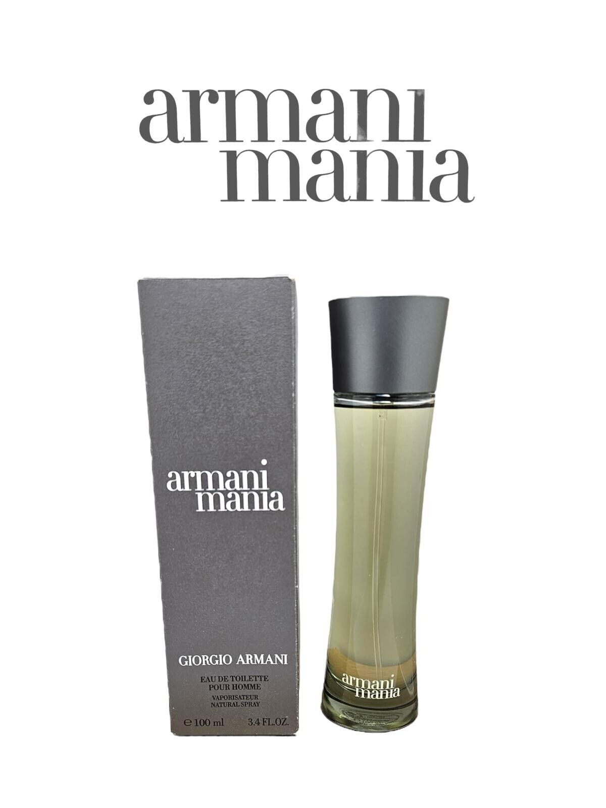 GIORGIO ARMANI MANIA 100ML 3.4FL.OZ EDT POUR HOMME SPRAY NEW WITH BOX