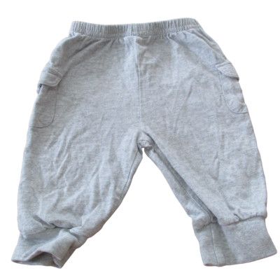 Okie Dokie Pull On Sweatpants Infant Boys Size 3-6M Gray Elastic Jogger Bottoms