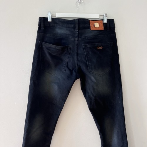 DG Skinny Leg Jeans Size 34 Mens Black Cotton Stretch Pocket Streetwear Denim - Picture 18 of 24