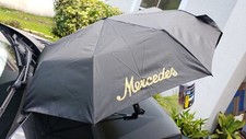 Mercedes-benz Genuine Mini Pop-up Umbrella Gray  Usa Dealer