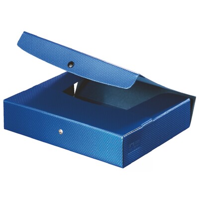 5er Pack Leitz Dokumentenmappe Universalbox 39360035 blau 6,5 cm