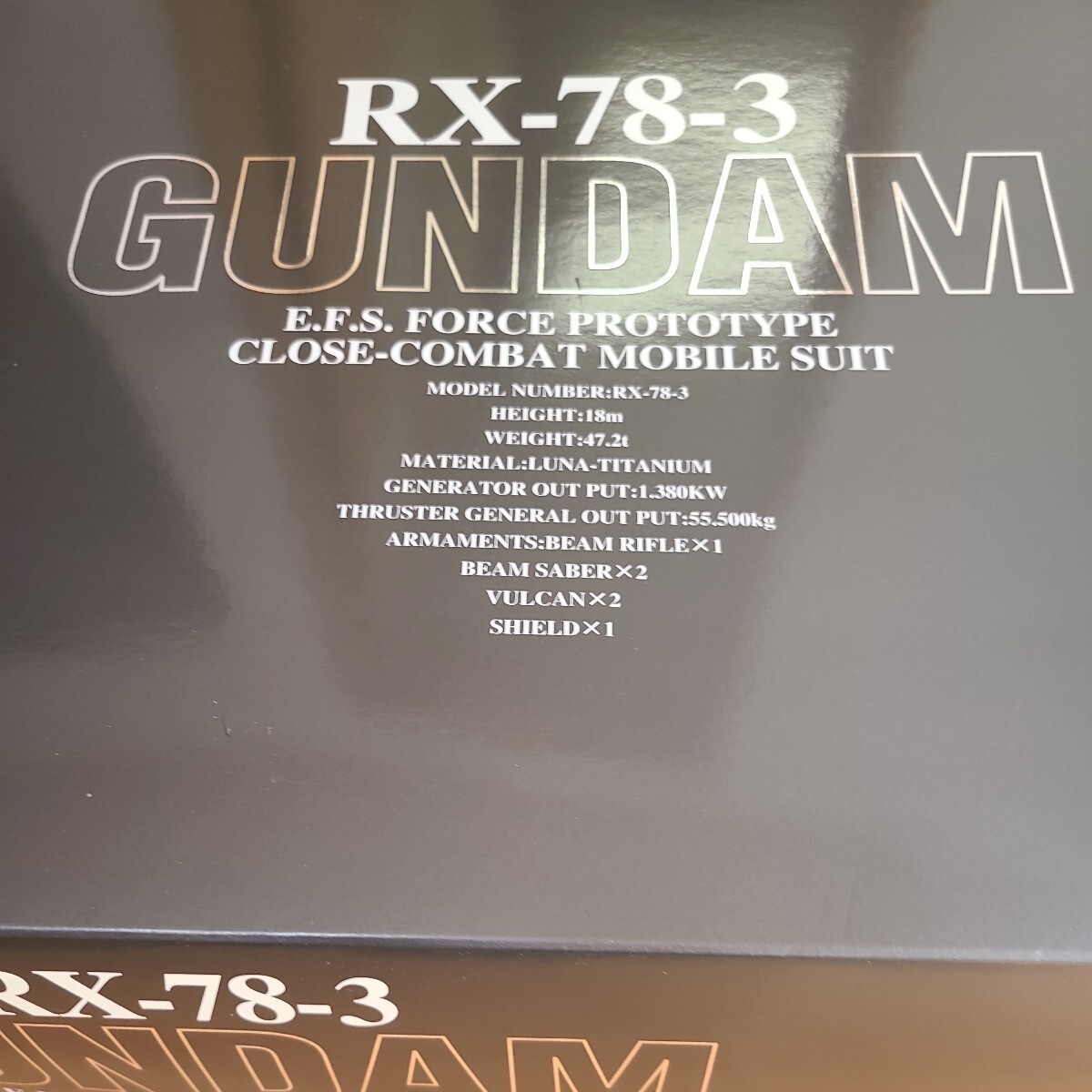 PG RX-78-3 G-3 Gundam Plated Ver. [Mobile Suit Gundam MSV] Bandai