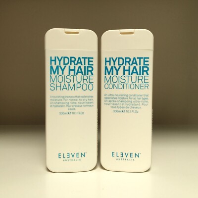 Eleven Australia HYDRATE MY HAIR Moisture Shampoo & Conditioner 10.1oz