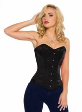 Jenna Black Satin Corset - Size: 40 *BRAND NEW, NEVER WORN*