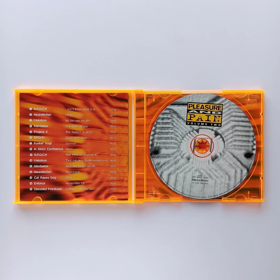 Pleasure And Pain Vol Two, 2000 CD, Synth-Pop, EBM, Melotron, Funker Vogt - Bild 3 von 3