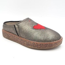 ED Ellen Degeneres Women Tillie Clog Slippers Size US 6M Matte Bronze Sparkle