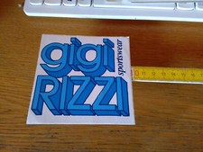 ADESIVO STICKER klebeR VINTAGE GIGI RIZZI SPORTSWEAR 