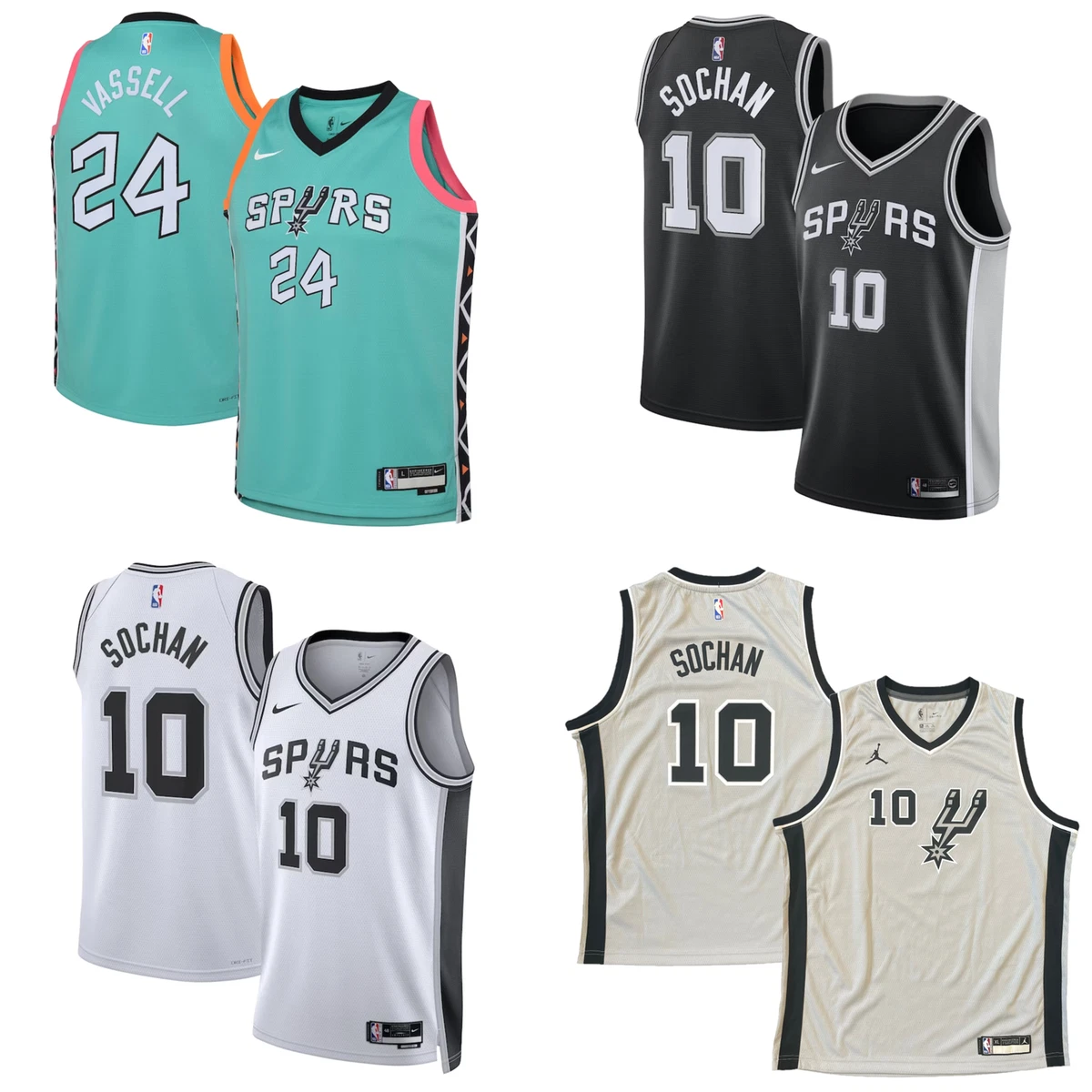 San Antonio Spurs Jersey Kid s Nike NBA Basketball Shirt Top New