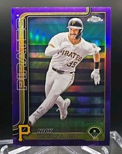 2025 Topps Chrome Nick Gonzales Purple Refractor  #d 64/250 - Pirates
