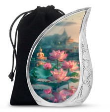 Lotus Blossom Burial Urns for Ashes Adult Dad Mother 10 Inch