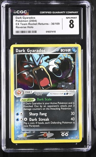 Dark Gyarados graded CGC 8 for sale on eBay