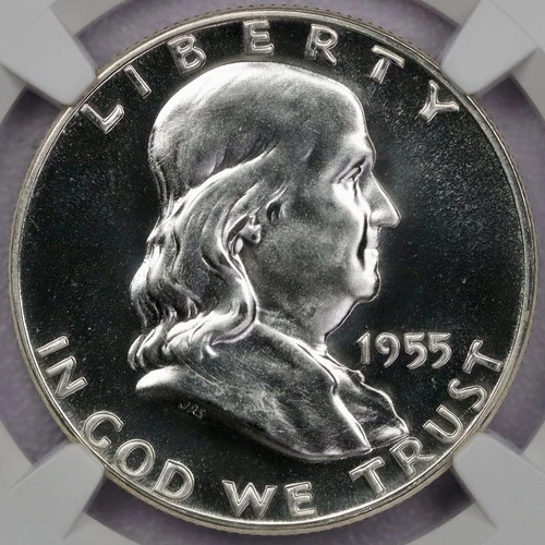 1955 50c Franklin Half Dollar - NGC PF 68