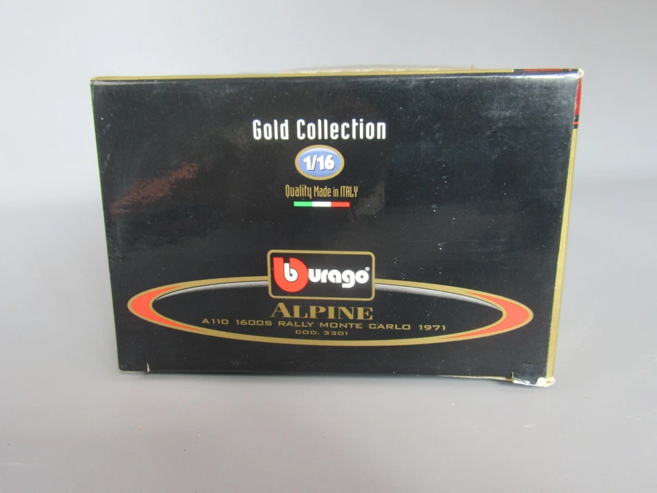 C458 Burago 3301 Scatola Vuoto 1:16 per Alpine A110 1600S Rally Installa Carlo - Immagine 2 di 4