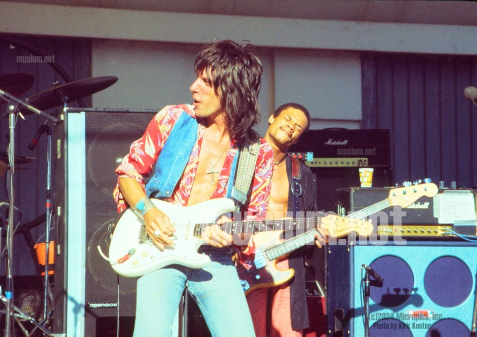 First Ed.  #10 of 100 FINE ART Photo of Jeff Beck Live 6/25/76 Signed & Numbered - Image 2 of 2