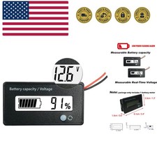DC 12V 24V 36V 48V 72V Battery Meter, Battery Capacity Voltage Monitor Gauge ...