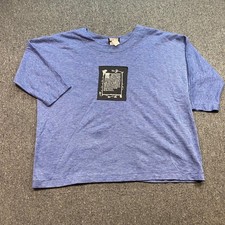 Noodles Graphic Patch TShirt Sz 3X Mens Blue Grunge Skater Made in USA 90s 2124