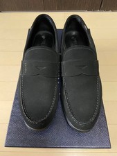 PRADA Men's Dress Shoes Loafers Suede Black UK6/US7 110203c