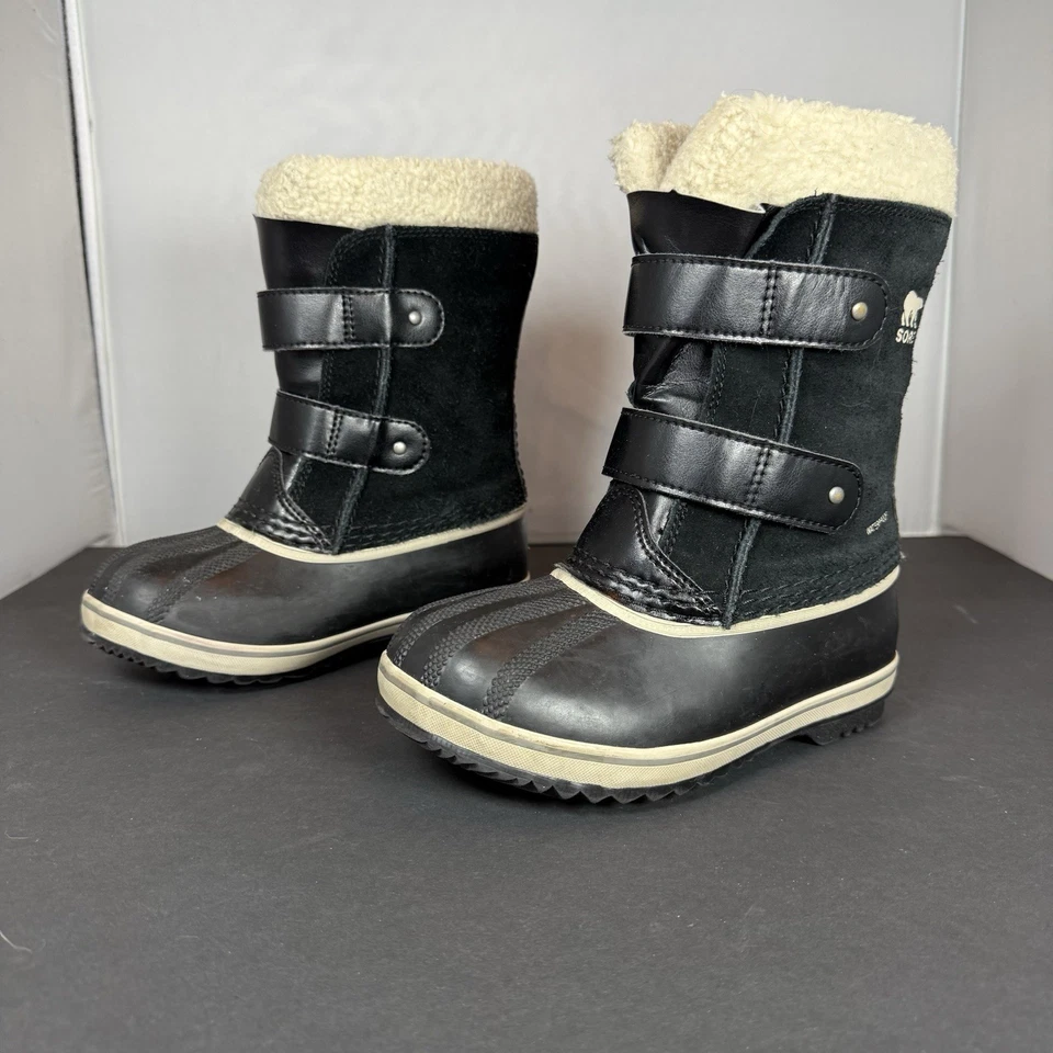 Botas Sorel Kids 1964 Pac Correa Negras Impermeables Nieve Juvenil Talla 13 Foto 2 de 4