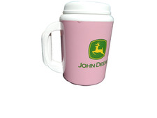John Deere Pink Thermo-Serv Mug 32 oz Insulated Travel Cup Made in USA Large