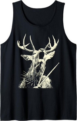 #ad Deer Playing Drums Funny Musician Animal Drummer Punk Rock Tank Top $34.99