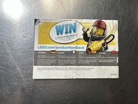 2016 Lego Nexo Knights 70330 Manual Booklet Only  Used Condition