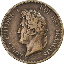[#1288498] French colonies, Louis-Philippe I, 5 Centimes, 1839, Paris, Bronze, V