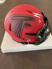 Bijan Robinson Autographed Atlanta Falcons RAVE Mini Football Helmet - BAS