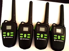 4-Motorola Talkabout 2-way radios MD200R-w/chargers/beltclips-untested.