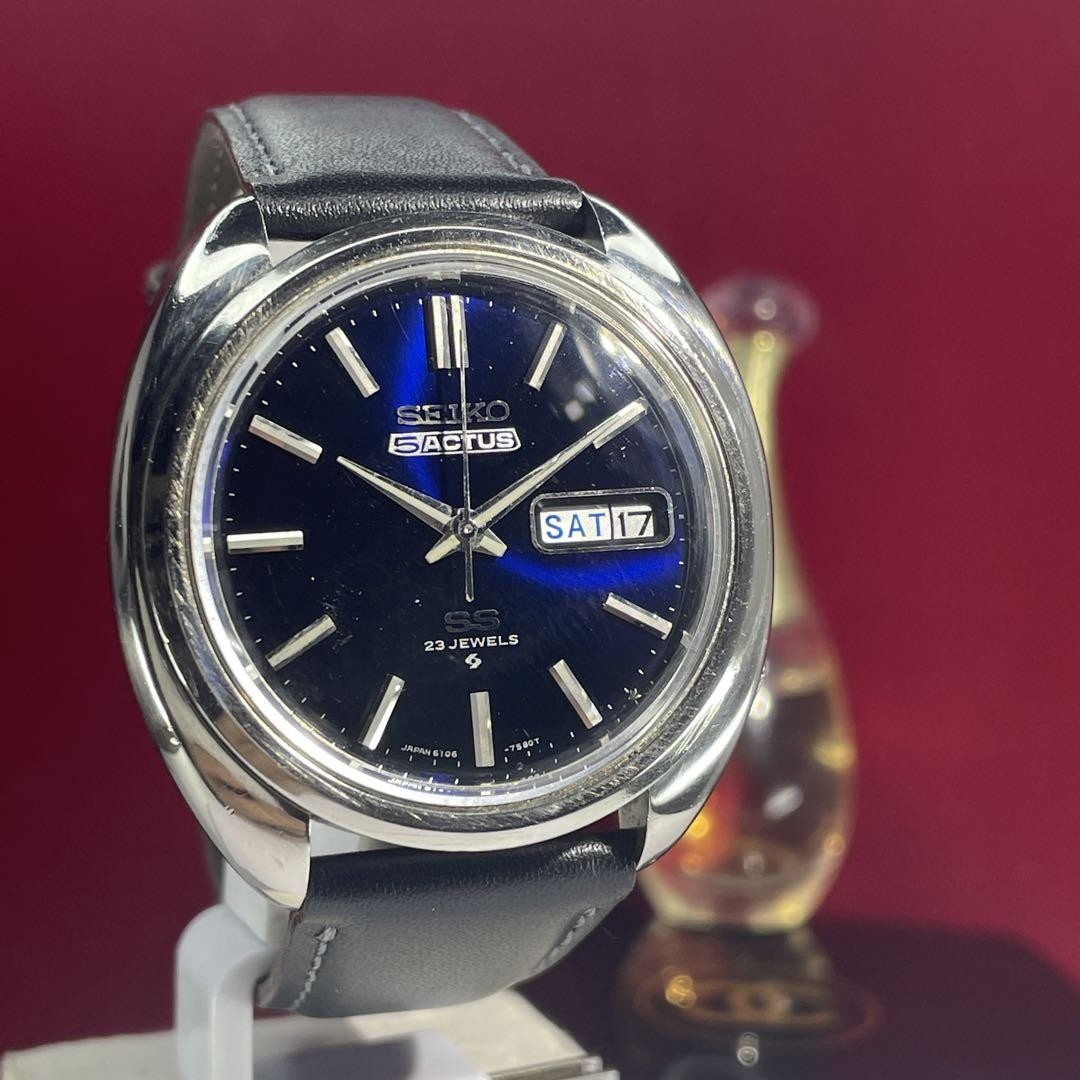 SEIKO 5 ACTUS SS AUTOMATIC MEN'S WRISTWATCH 23 JEWELS JAPAN