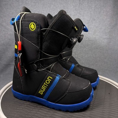 Burton Zipline Boa Boots Youth 6 Black Imprint 1 Cable Lacing | eBay