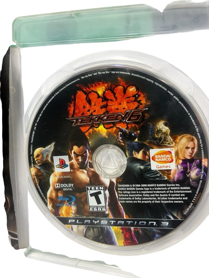 Juego Tekken 6 PS3 Sony PlayStation 3 Completo CIB Sin Probar Bandai Namco Fighter Foto 3 de 4