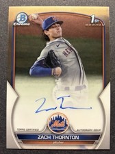 2023 Bowman Draft Chrome 1st Prospect Auto Zach Thornton CDA-ZT Top Prospect RC