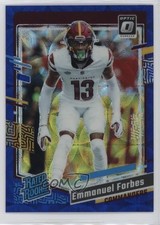 2023 Panini Donruss Optic Rated Rookie Blue Scope Prizm Emmanuel Forbes #299 5aj