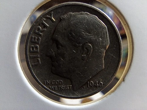 1946 Roosevelt Dime 90 Per Cent Silver Circulated