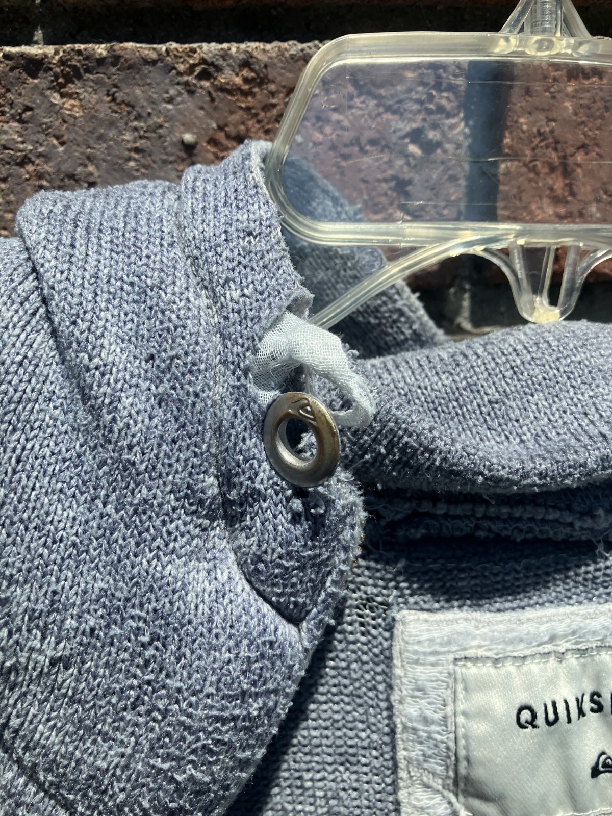 Heavily Worn Vintage Hoodie, 20yr old Quicksilver image 4