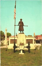 Carlisle Pennsylvania Molly Pitcher Monument Vintage Postcard