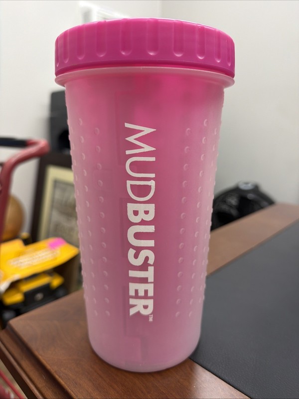 Dexas Large Mudbuster Portable Dog Paw Dirt Washer - Pink